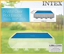 כיסוי סולארי לבריכה 4.88X2.44 מלבנית INTEX 29029 כיסוי סולארי לבריכה 4.88X2.44 מלבנית INTEX 29029