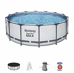בריכה עגולה אולטרה 122*396 bestway GREY בריכה עגולה אולטרה 122*396 bestway GREY
